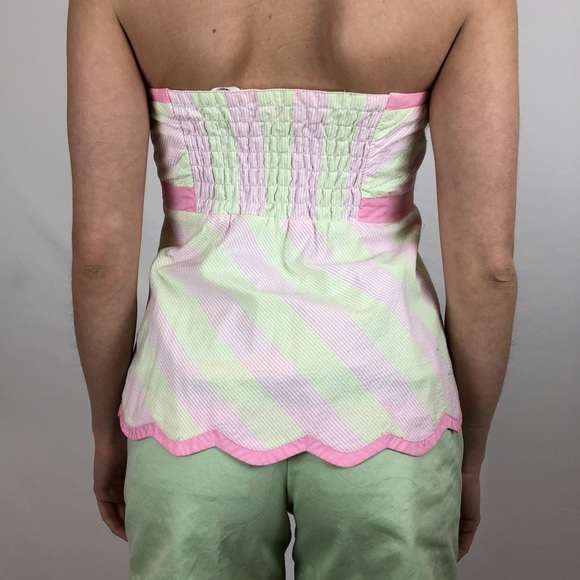 LILLY PULITZER Vintage Strapless Striped Top - Picture 4 of 4